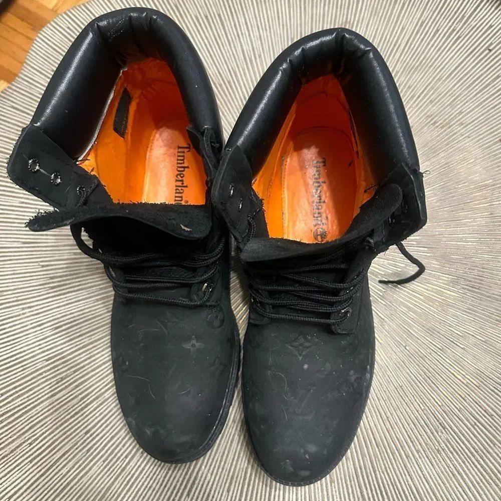 LV x Timberland Black Boots